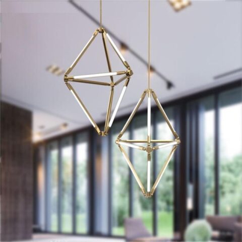 Geometric led online chandelier