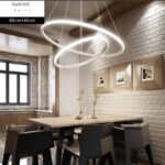 Dutti D0070 LED Chandelier acrylic Modern minimalist restaurant ring Nordic living room creative personality bedroom study room bar lamp 3 ring