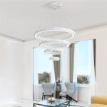 Dutti D0008 LED Pendant Light Minimalist modern led living room lamp dining room chandelier lighting atmospheric personality creative study dining room lamp single layer diameter 20 cm – warm light